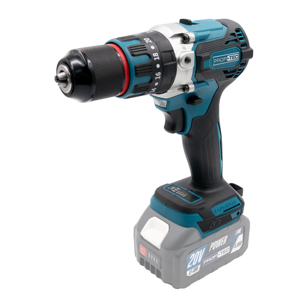 Набір акумуляторний PROFI-TEC Combo Set 2/2 (PGA202/DHP485BL/2акум.20В 4Аг/зарядний/кейс) 007006 фото