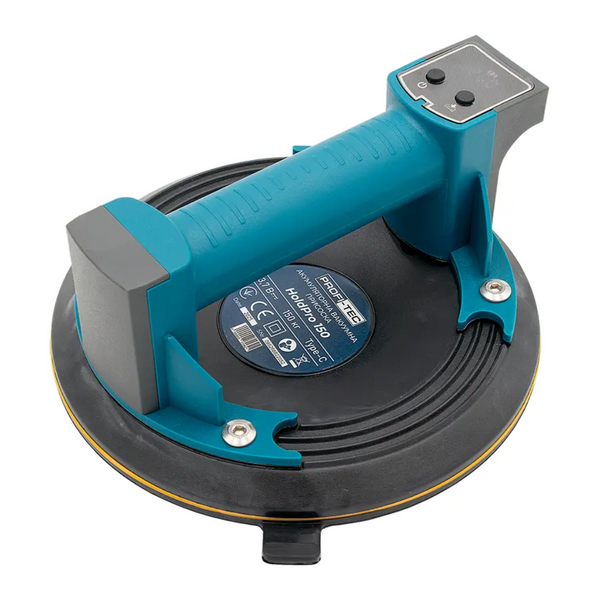 Присосок акумуляторний PROFI-TEC HoldPro 150 (3.7В/200мм/150кг/цифровий манометр/автопідкачка) 007062 фото