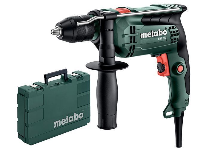 Дриль ударний METABO SBE 650 (650Вт) кейс сам патрон 600742500 фото