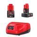 Набір акумуляторний MILWAUKEE M12 BPP2L-422X (шурупокрут/пістолет для нютів/2акум.12В 4Аг+2Аг/зарядк 4933481028 фото 4