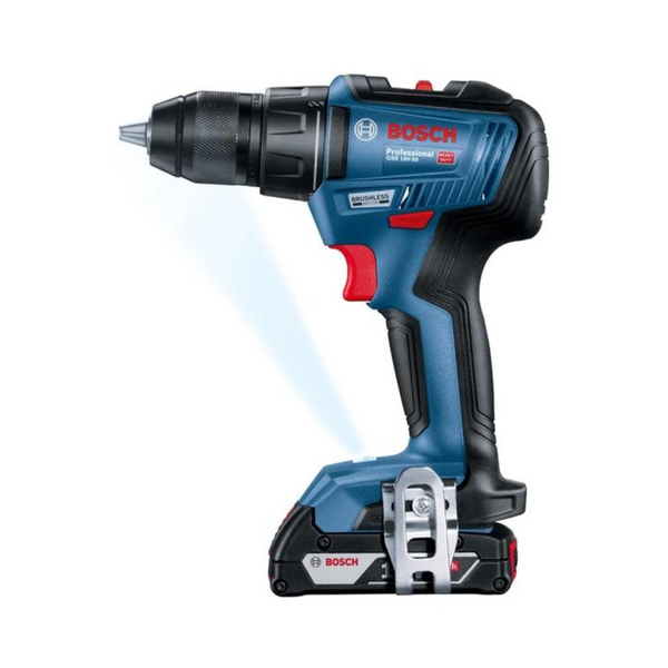 Шурупокрут акумуляторний BOSCH GSR 18V-50 (2акум.18В 2Аг/зарядка/сумка) 3601JH5000 фото