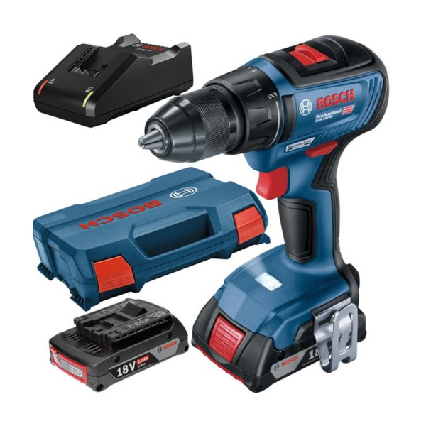 Шурупокрут акумуляторний BOSCH GSR 18V-50 (2акум.18В 2Аг/зарядка/сумка) 3601JH5000 фото