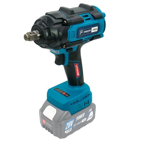 Гайковерт аккумуляторный PROFI-TEC PTW820BL (2акум.20В 4Ач/зарядный/кейс/720Нм) 006106 фото