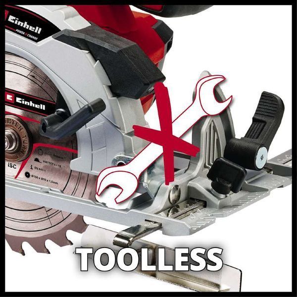 Пила дискова акумуляторна EINHELL TE-CS 18/150 Li-Solo 4331220 фото