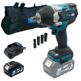 Гайкокрут PROFI-TEC DTW800BL 007603 (1акум.20В 4Аг PT2040MP/зарядний/сумка/700Нм) 007603 фото