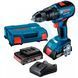 Шуруповерт аккумуляторный BOSCH GSB 18V-50 (2акум.18В 2Ач/зарядка/кейс) 3601JH5100 фото 1