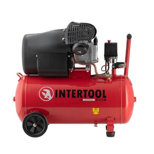 Компресор V-подібний 50л INTERTOOL PT-0004 (2.23кВт/10атм/354л/хв) PT-0004 фото