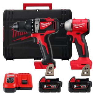 Набір акумуляторний MILWAUKEE M18 BLPP2A3-502X (M18 BLIDR/M18 BLPD2/2акум.18В 5Аг/зарядний/кейс) 4933492845 фото