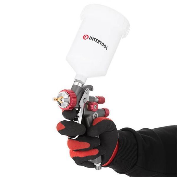 Краскопульт пневматический LVLP INTERTOOL PT-0143 (1.3мм/600мл/профессиональный) PT-0143 фото