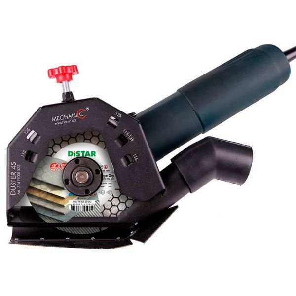 Насадка пилевідвід для КШМ 125мм MECHANIC Duster 45 (для різу під 45*) 71419031025 фото