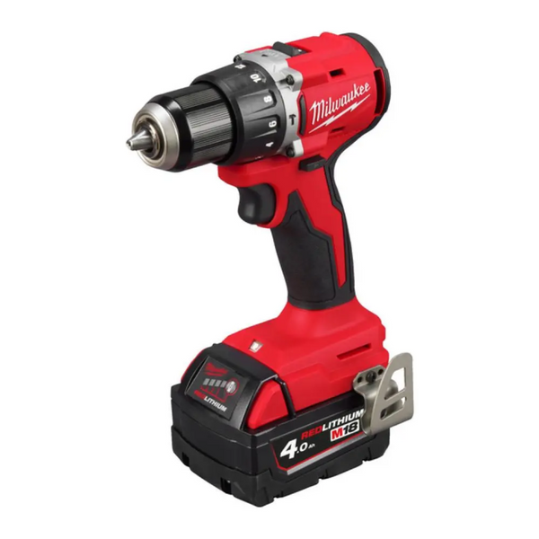 Шуруповерт аккумуляторный MILWAUKEE M18 BLPDRC-402C (2 аккум. 18 В 4 Ач/зарядное устройство/кейс/60 Нм) 4933492824 фото