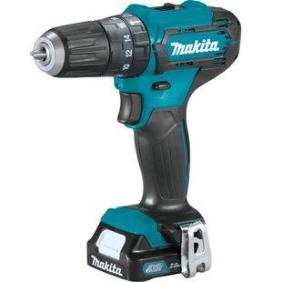 Аккумуляторный шуруповерт MAKITA HP333DWAE (2 аккумулятора 12 В, 2 Ач, слайдер/зарядное устройство/чехол) HP333DWAE фото