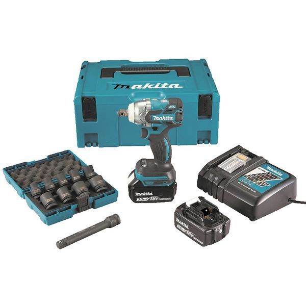 Гайковерт аккумуляторный MAKITA DTW285RFJX (2акум.18В 3Ач/зарядка/кейс) DTW285RFJX фото