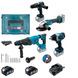 Набор аккумуляторный PROFI-TEC Combo Set 4/3 (PBH201/DHP485/DGA20/DTW800/2аккум.20В 5Ач/зарядный/кейс) 006654 фото 2