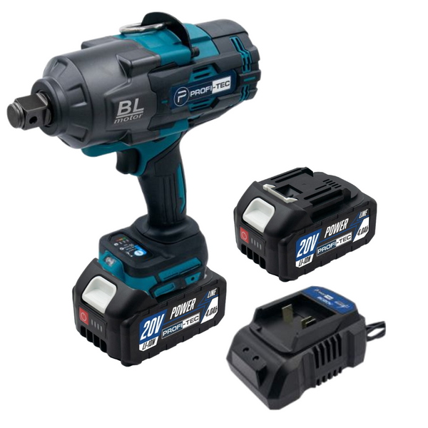 Гайкокрут PROFI-TEC PTW2100BL 005909 (2акум.20В 4Аг/зарядний/кейс) 005909 фото