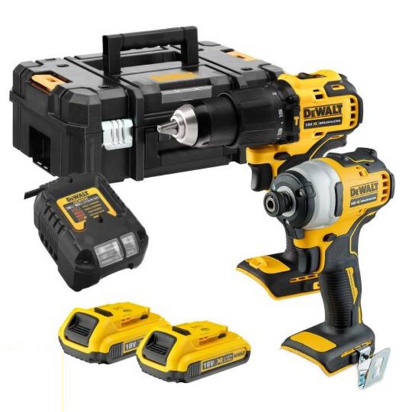Набор аккумуляторный DEWALT DCK2020P2T (DCD791/DCG405/2ак.18В 5Аг/зарядное/кейс) DCK2020P2T фото
