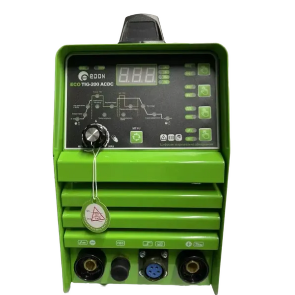Апарат аргонодугового зварювання EDON ECO TIG-200AC/DC зелений ECO TIG-200AC/DC фото