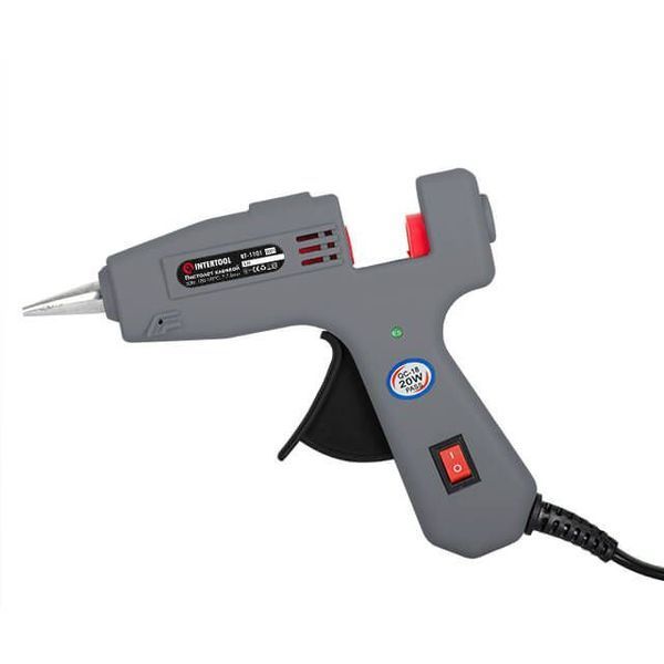 Пістолет клейовий INTERTOOL RT-1101 (20Вт/8мм) RT-1101 фото