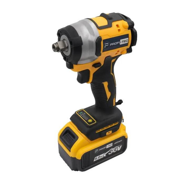 Гайкокрут акумуляторний PROFI-TEC DTW-280Y (2акум.18В 5Аг/зарядка/кейс) DTW-280Y фото