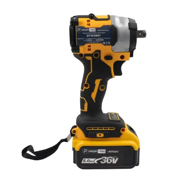 Гайкокрут акумуляторний PROFI-TEC DTW-280Y (2акум.18В 5Аг/зарядка/кейс) DTW-280Y фото