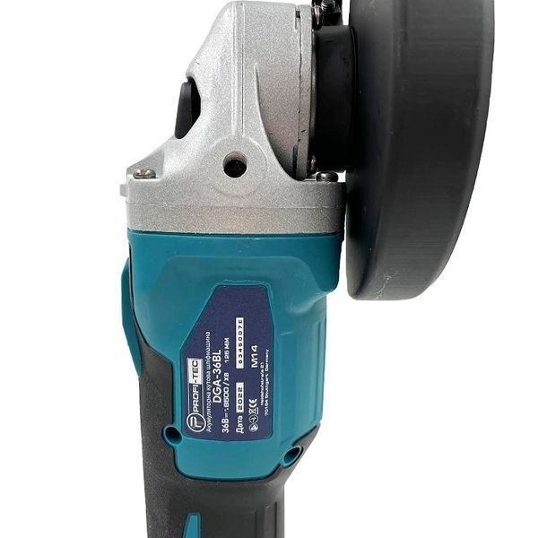 Шлифмашина угловая аккумуляторная PROFI-TEC DGA36BL DPO (2акум.18В 5Ач/зарядка/кейс/регуляция) DGA36BL DPO фото