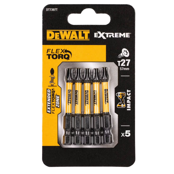 Бита T27*57 мм DEWALT (5 шт.) DT7397T DT7397T фото