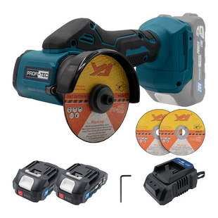 Різак дисковий акумуляторний PROFI-TEC PWS7620 (2акум.20В 2Аг/зарядний) 006995 фото