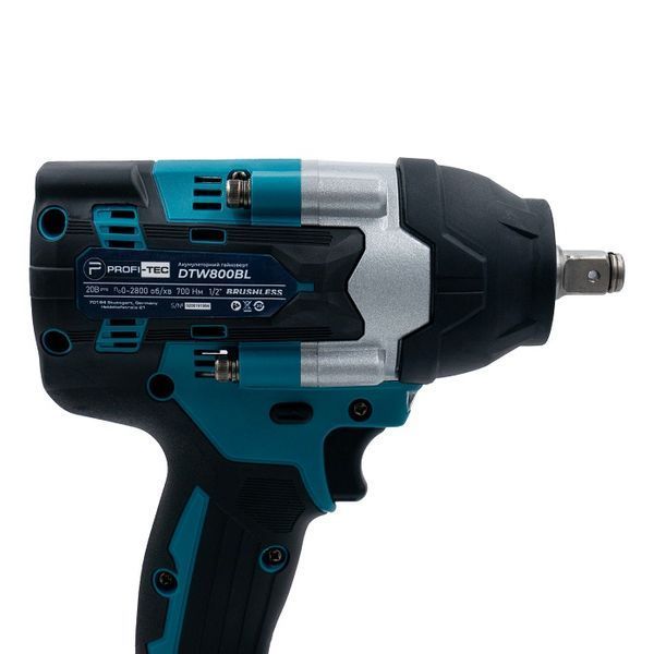 Гайкокрут акумуляторний PROFI-TEC DTW800BL (2акум.20В 9Аг/зарядний/кейс) DTW800BL 9Ah фото