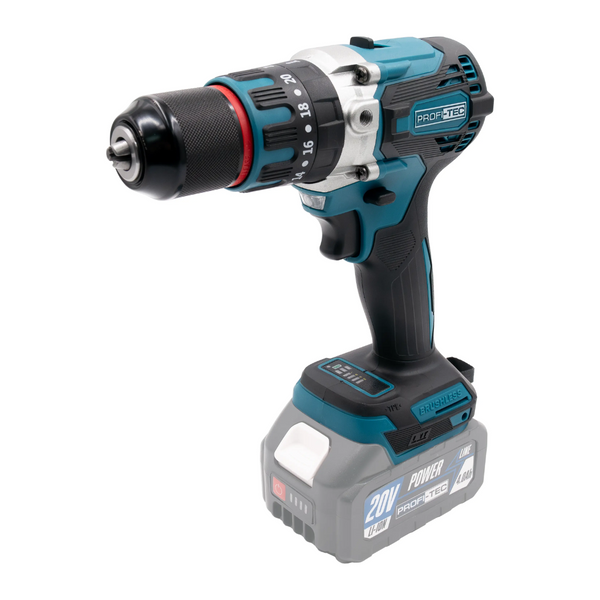 Набор аккумуляторный PROFI-TEC Combo Set 4/5 (DHP485BL/PBH201/DGA20BL/PTW502/3аккум.20В 4Аг/зарядное/к 007044 фото