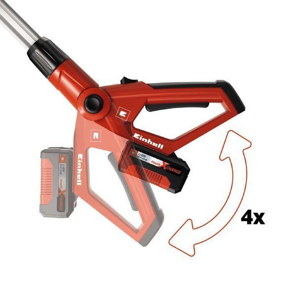 Кусторез аккумуляторный EINHELL GE-HH 18/45 LiT-Solo телескопическая штанга 3410866 фото