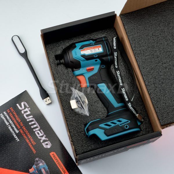CDM3204CRI Аккумуляторный шуруповерт 20 В, 230 Нм, 1/4", без аккумулятора и зарядного устройства Sturmax CDM3204CRI фото