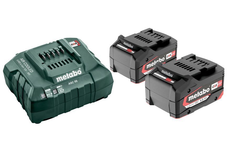 Набір акумуляторний METABO Li-Power 18 V 685050000 (2акум.18В 4.0Аг/зарядний ASC 55) 685050000 фото