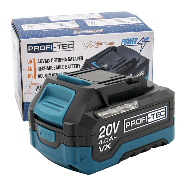 Акумулятор PROFI-TEC PT2040VX 007021 (20В 4Аг/високострумний) 007021 фото