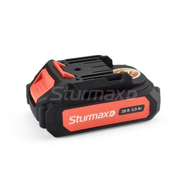 CRM2002B Акумулятор Li-Ion 20В, 2.0 Аг з індикатором заряду, серія Cordless Range Sturmax CRM2002B фото