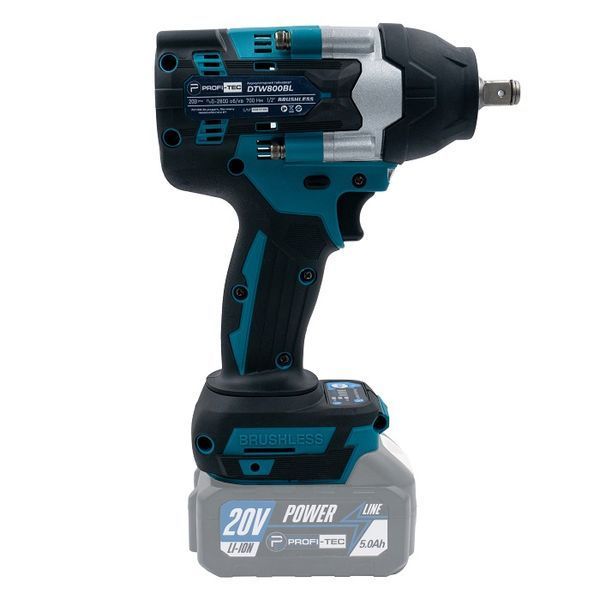 Набір акумуляторний PROFI-TEC Combo Set 4/4 (PBH201BL/DTW800BL/DGA20BL/PCD2820V/2акум.20В 4Аг/зарядн 007060 фото