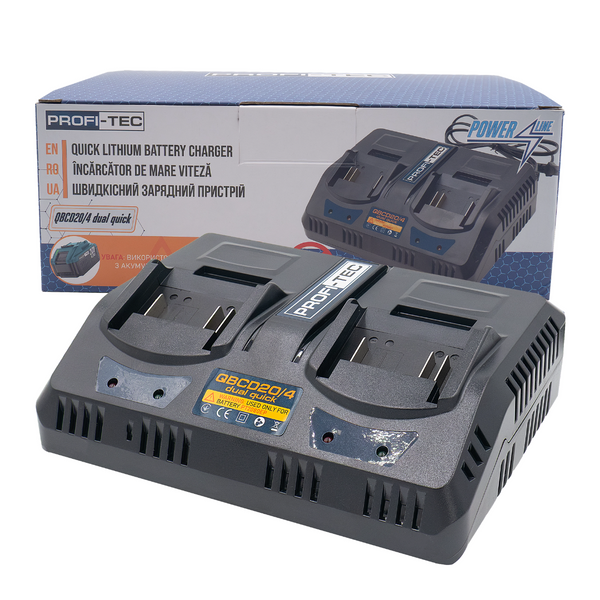 Пристрій зарядний PROFI-TEC QBCD20/4 quick (20В) 006618 фото