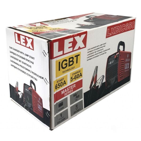 Пристрій пуско-зарядний LEX LXBIC650 інверторне LXBIC650 фото