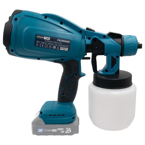 Краскопульт PROFI-TEC PSG80020 006610 (2акум.20В 2Ач/зарядный) 006610 фото