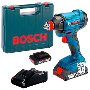 Гайкокрут акумуляторний BOSCH GDX180-Li (2акум.18В 2Аг/зарядка/кейс) 06019G5223 фото