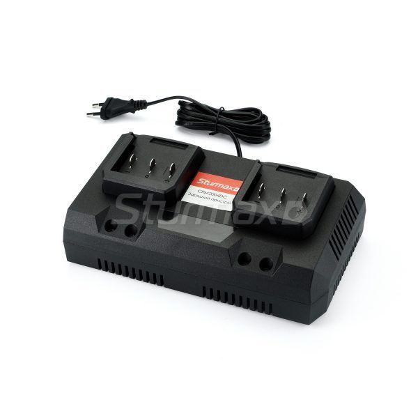 CRM2004DC Зарядний пристрій 4 А на два акумулятори до батарей 20В Sturmax CRM2004DC фото