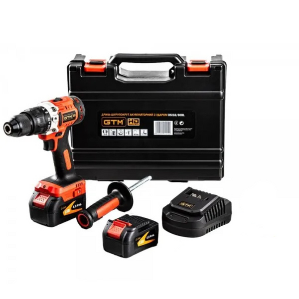 Шуруповерт аккумуляторный GTM DSI18/80BL (2акум.18В 4Ач/зарядный/кейс) 2898 фото