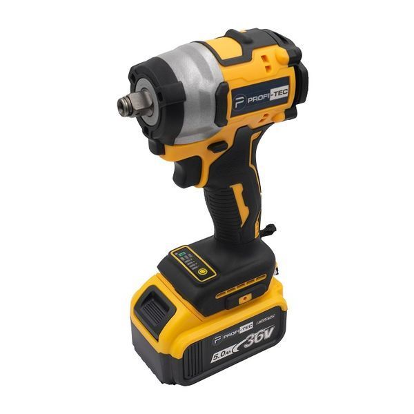 Набір акумуляторний PROFI-TEC Combo set2 (DGA36V/DTW280Y/2акум.18В 5Аг/зарядка/кейс) W00011847 фото