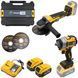 Набір акумуляторний PROFI-TEC Combo set2 (DGA36V/DTW280Y/2акум.18В 5Аг/зарядка/кейс) W00011847 фото 8