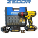 Шурупокрут ZEGOR CDP-21Q (2акум.21В 2Аг/зарядний/кейс/з'ємний патрон) CDP-21Q фото 11
