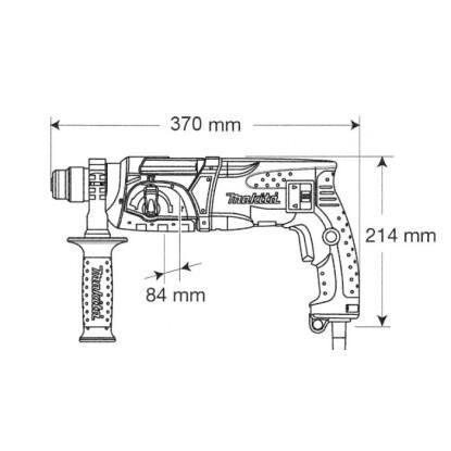 Перфоратор прямий MAKITA HR2470 (2,4Дж/780Вт) HR2470 фото