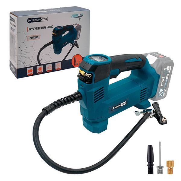 Компрессор аккумуляторный PROFI-TEC PAP2112BL 005901 (20В/каркас/автомобильный) W00014646 фото