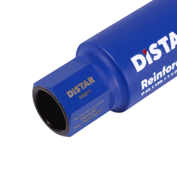 Алмазная коронка 62 мм DISTAR DDS-W 062*450*1 1/4 UNC (высокоармированный бетон) 17903094077 фото