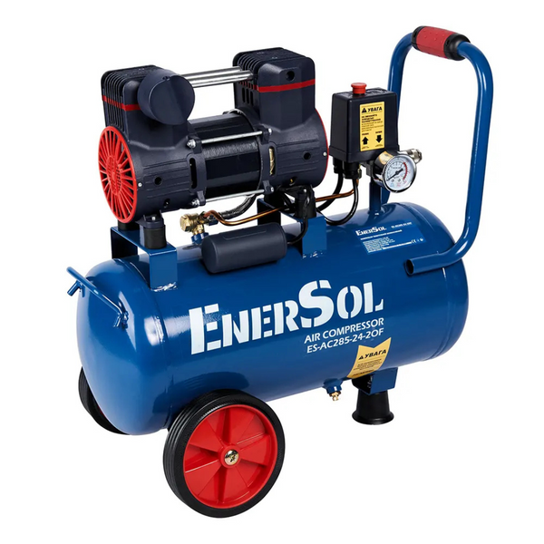 Компресор 24л ENERSOL ES-AC285-24-2OF (1.08кВт/285л/хв/безмасляний) ES-AC285-24-2OF фото