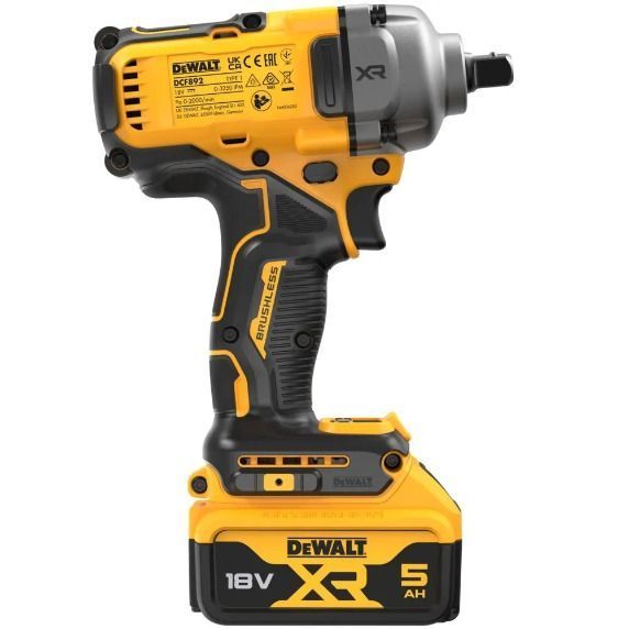 Гайкокрут DEWALT DCF892P2T (2акум.18В 5Аг/зарядний/кейс) DCF892P2T фото