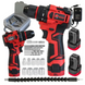 Шуруповерт аккумуляторный EDON ED-16BL OL (2акум.16В 2Ач/зарядный/насадки/бесщеточный) ED-16BL OL фото 2